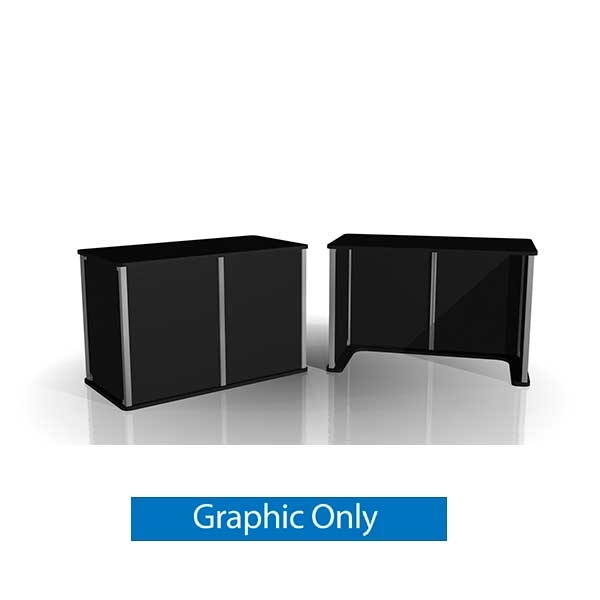 44.625in x 38.5in Exhibitline Pedestal | D4524 | Graphic Only