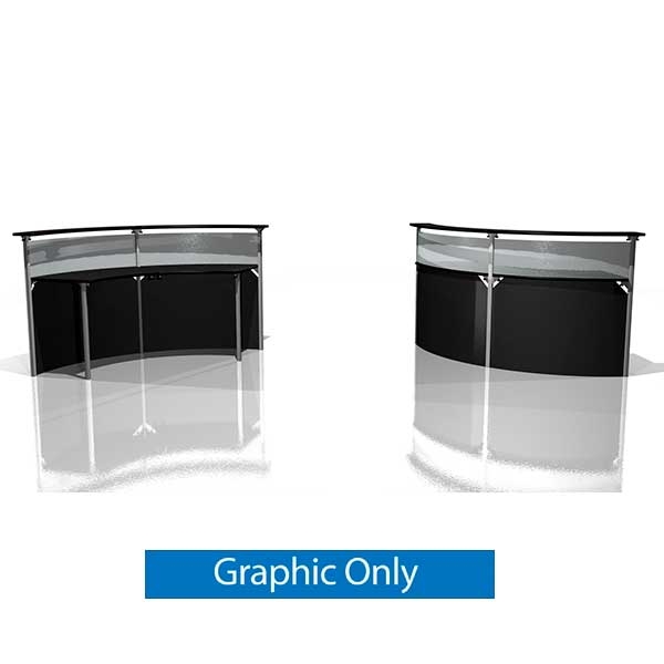 80"w x 32"d Exhibitline Reception Counter | RDL.45.2 | Graphic Only
