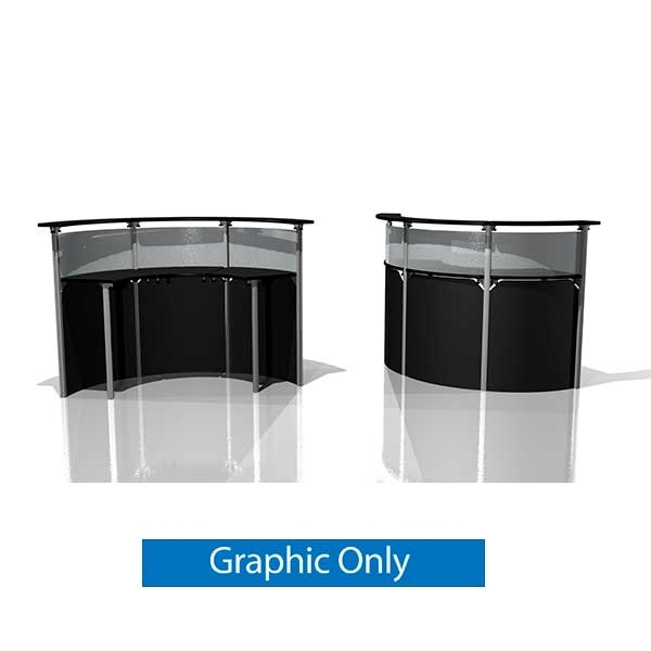 64.5"w x 28"d Exhibitline Reception Counter | RD45.3 | Graphic Only