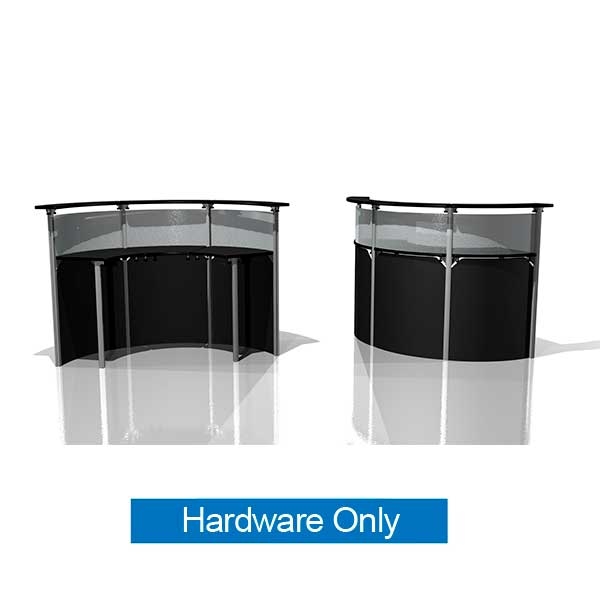 64.5"w x 28"d Exhibitline Reception Counter | RD45.3 | Hardware Only
