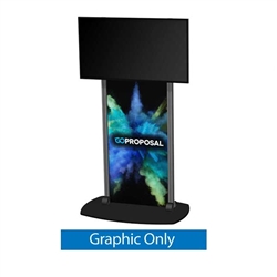 42in x 72in Exhibitline Monitor Stand | EX.TV3 | Graphic Only