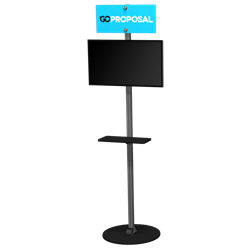 22in x 84in Exhibitline Monitor Stand | EX.TV2