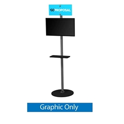 22in x 84in Exhibitline Monitor Stand | EX.TV2 | Graphic Only