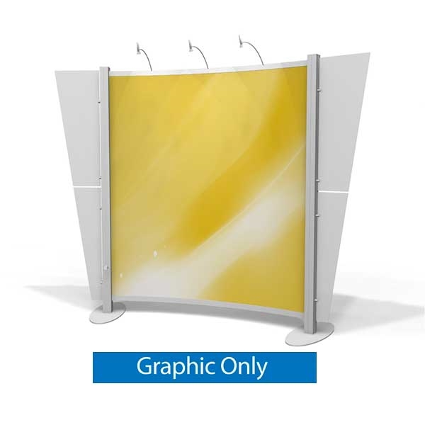 10ft x 10ft Xvline Curved Backwall - XVc | Graphic Only