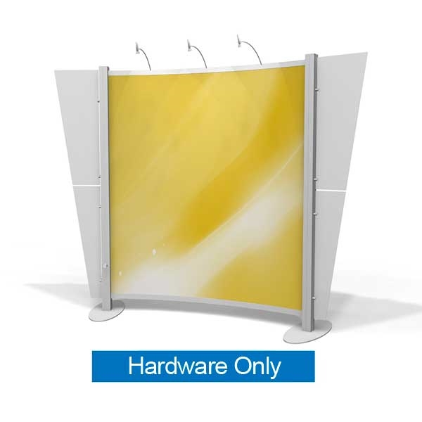 10ft x 10ft Xvline Curved Backwall - XVc | Hardware Only