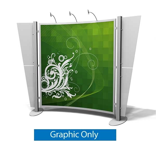 10ft x 10ft Xvline Curved Backwall - XVc+ | Graphic Only