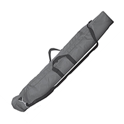 63in x 4in x 9in  Travel Carry Bags are specifically made for each banner stand. With it's sleek black color and quality stitching. Straps also allow you to easily carry your banner stand with you anywhere you go from trade show to trade show or event