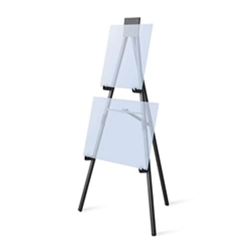 Convention, trade show & hotel 6ft Black Anodized Easel Displays 3 Sets of Chart Holders. Many different types of artist easels, lightweight aluminum easels, superior strength steel easels. Easels are used as a vertical, and sometimes horizontal
