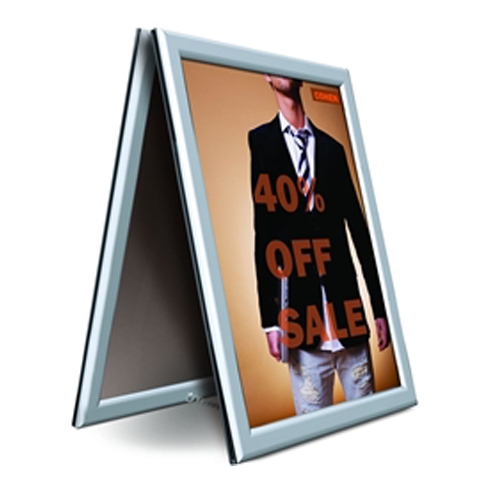 11in x 14in Perfex Signs Anywhere Tabletop Horizontal Black A Frame. Countertop Sign Holders Let You Make a Big Impression in a Small Space and offers great versatility a sleek modern look at trade show or retail space
