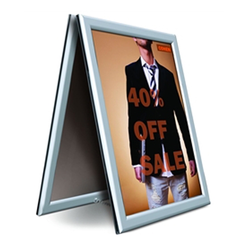 11in x 17in Perfex Signs Anywhere Tabletop Horizontal Silver A Frame. Countertop Sign Holders Let You Make a Big Impression in a Small Space and offers great versatility a sleek modern look at trade show or retail space