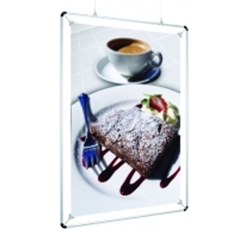 11in x 14in Black Clipster Poster Wall or Ceiling Mounting Frames. Clipster hanging poster frames, also known as graphic holders, will satisfy most any style or budget.Mounting Frames are an ideal method used to hang movie prints or signs from the ceilin