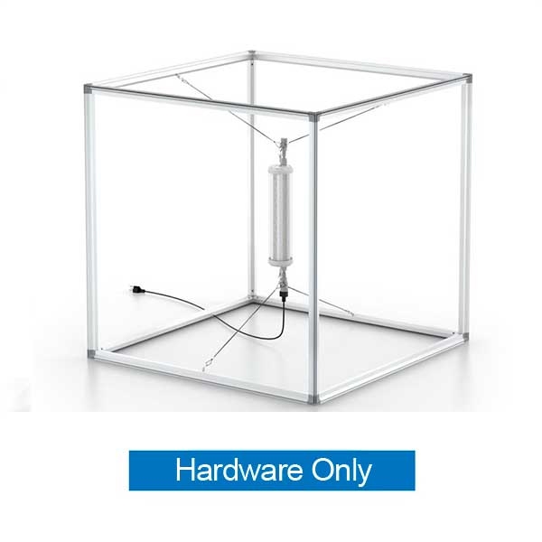 3ft x 3ft x 3ft Charisma SEG Square Backlit Cube | Hardware Only