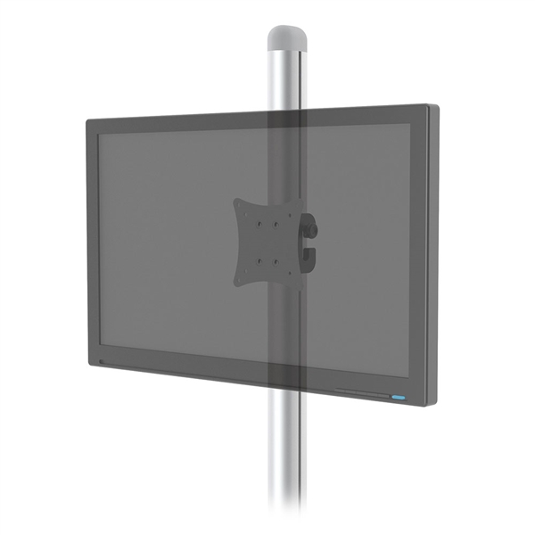 SignPost Fixed Universal Monitor Mount designed to get your marketing message noticed on the trade show or retail floor. These store displays hold 24in custom graphics that are easy to replace & update.