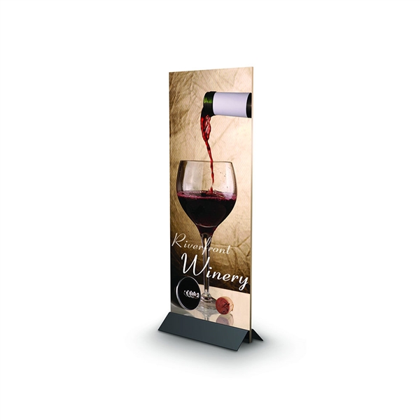 Mightee Mount designed to get your marketing message noticed on the trade show or retail floor. These store displays hold 14in custom graphics that are easy to replace & update.