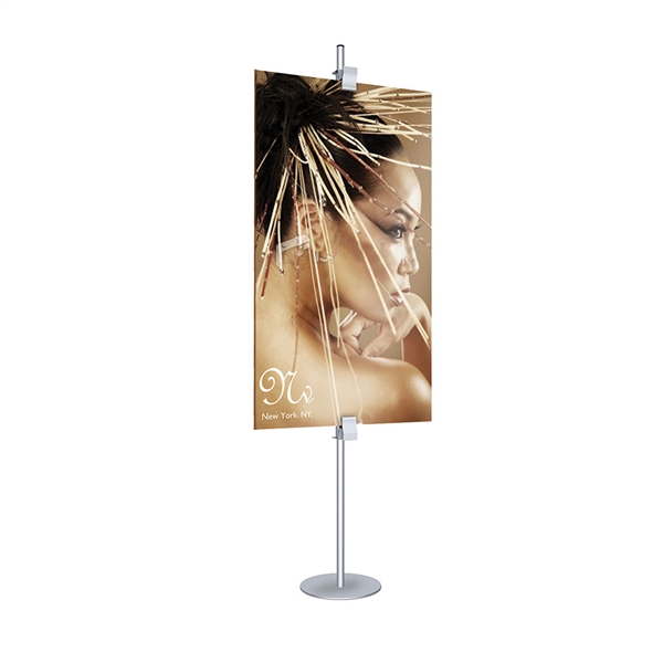 Extra Single-Sided Visual Clamps, Set Of 2 designed to get your marketing message noticed on the trade show or retail floor. These store displays hold 36in x 67in custom graphics that are easy to replace & update.