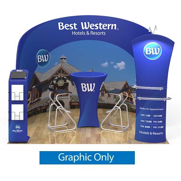 10ft x 10ft Trade Show Booth Kit 09 | Single-Sided Graphic Only