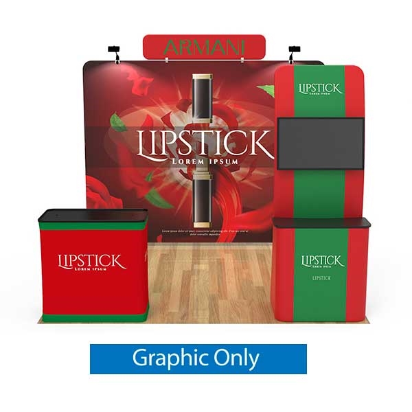 10ft x 10ft Trade Show Booth Kit 27 | Single-Sided Graphic Only