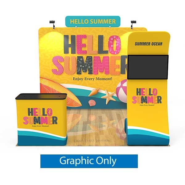 10ft x 10ft Trade Show Booth Kit 25 | Single-Sided Graphic Only
