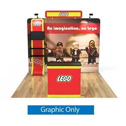 10ft x 10ft Trade Show Booth Kit 17 | Single-Sided Graphic Only