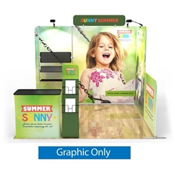 10ft x 10ft Trade Show Booth Kit O | Single-Sided Graphic Only