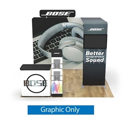 10ft x 10ft Trade Show Booth Kit M | Single-Sided Graphic Only