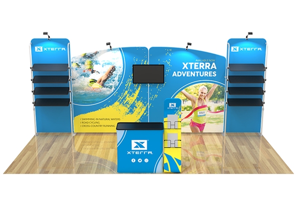 10ft x 20ft Trade Show Booth Kit 16 | Single-Sided Kit