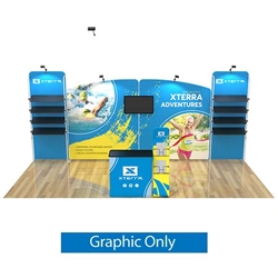 10ft x 20ft Trade Show Booth Kit 16 | Single-Sided Graphic Only