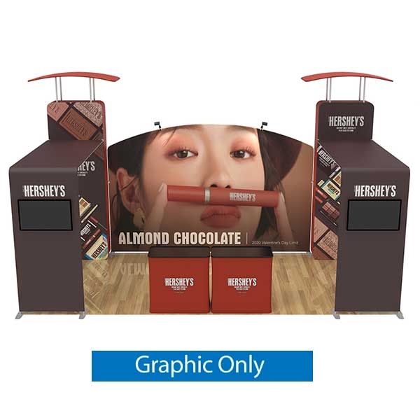 10ft x 20ft Trade Show Booth Kit 14 | Single-Sided Graphic Only