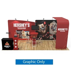 10ft x 20ft Trade Show Booth Kit 13 | Single-Sided Graphic Only