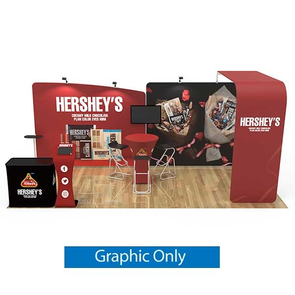 10ft x 20ft Trade Show Booth Kit 13 | Single-Sided Graphic Only