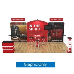 10ft x 20ft Trade Show Booth Kit 06 | Single-Sided Graphic Only