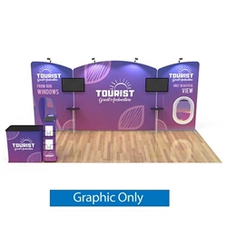 10ft x 20ft Trade Show Booth Kit 02 | Single-Sided Graphic Only