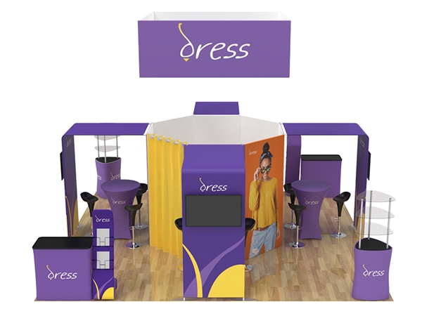 20ft x 20ft Trade Show Booth Kit 05 | Single-Sided Kit