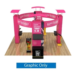 20ft x 20ft Trade Show Booth Kit A | Single-Sided Graphic Only