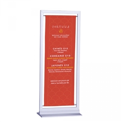 4in x 12in Tex Tabletop Sign Double-Sided Kit (w/ Vinyl Banner)