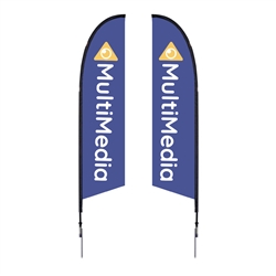 Outdoor promotional flag stands get your message noticed!  Custom printed 10.5ft  double-sided Falcon outdoor flags are perfect for retail stores, car dealerships, fairs, expos, trade shows and more to grab customer attention.