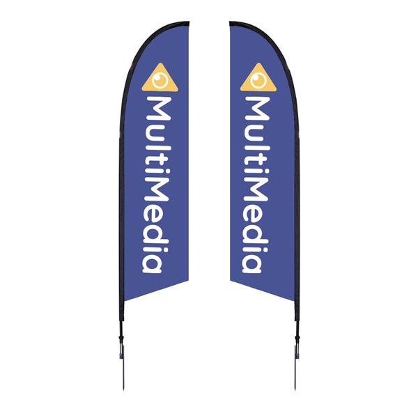 Outdoor promotional flag stands get your message noticed!  Custom printed 10.5ft  double-sided Falcon outdoor flags are perfect for retail stores, car dealerships, fairs, expos, trade shows and more to grab customer attention.