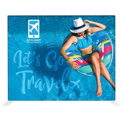 10ft x 7.5ft Straight EZ Tube Display | Single-Sided Tension Fabric Graphic