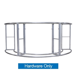 EZ Tube Curved Triple Fabric Counter | Hardware Only