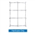 5ft x 7.5ft Straight RPL Fabric Display Frame Only. Straight RPL Fabric Pop Up Trade Show Display Single Sided is the perfect display on the go. RPL Fabric PopUp Display is the alternative display for Ready Pop fabric pop-up trade show backwall display