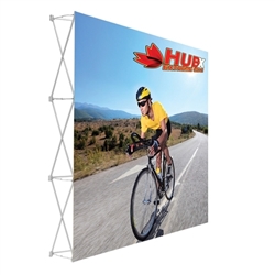 8ft x 8ft Straight RPL Fabric Pop Up Display Single Sided NO Endcaps is the inlightin version of our Ready Pop Fabric Pop Up Display. Still and awesome eye-catcher at your next trade show, the inLitein version comes with a very attractive price!