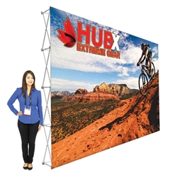 15ft x10ft Straight RPL Fabric Pop Up Display NO Endcaps is the light version of our Ready Pop Fabric Pop Up Display. RPL displays reaches a height of 10 feet! 10ft x 10ft RPL Fabric Pop Up is the perfect display on the go. It's ready in minutes.