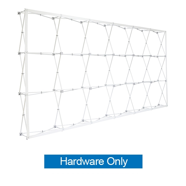 15ft x10ft Straight RPL Fabric Pop Up Display Frame ONLY is the light version of our Ready Pop Fabric Pop Up Display. RPL displays reaches a height of 10 feet! 10ft x 10ft RPL Fabric Pop Up is the perfect display on the go. It's ready in minutes.