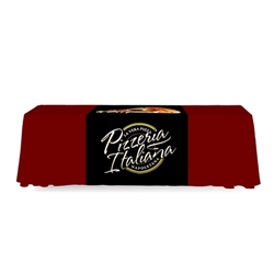 5 ft. Table Runner FullBack Dye Sub Print  - Stylish and elegant, table throws and runners professionally present your company image at events and trade shows. These premium quality
