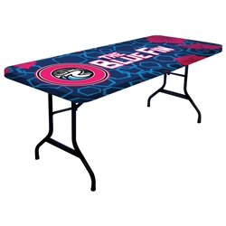 6ft One Choice Table Topper - One Choice, table throws professionally present your company image at events and trade shows. These premium quality polyester twill table throws are easy to care for and can be easily washed.