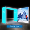 10ft x 10ft SEGO Backlit Booth - Configuration C | Double-Sided Graphic Only| Backlit Trade Show Booth