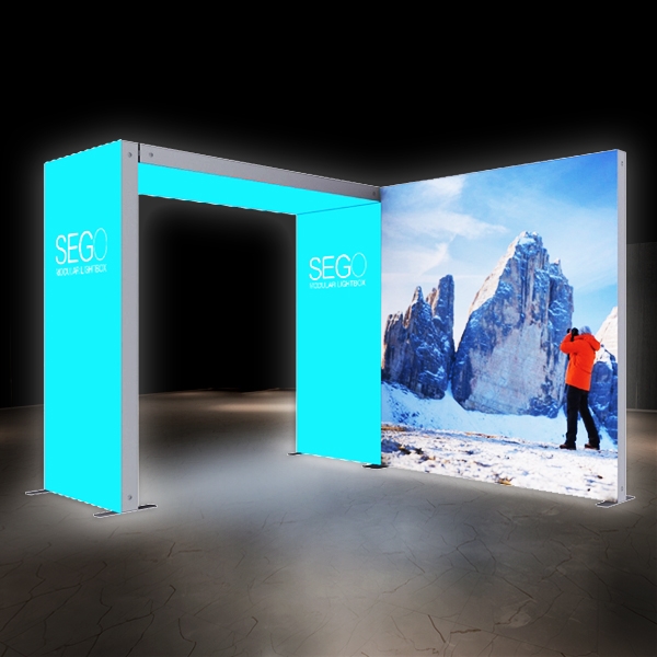 10ft x 10ft SEGO Backlit Booth - Configuration C