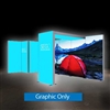 20ft x 10ft SEGO Backlit Booth - Configuration F | Double-Sided Graphic Only| Backlit Trade Show Booth