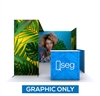 10ft x 7.5ft QSEG Tradeshow Configurations A Display (Graphic Only) | Tension Fabric