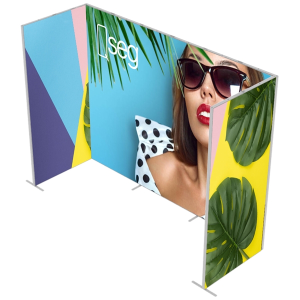 10ft x 7.5ft QSEG Tradeshow Configurations B Display | Tension Fabric